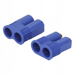 10 Set EC8 Plug 8mm Gold Plated Brass Male