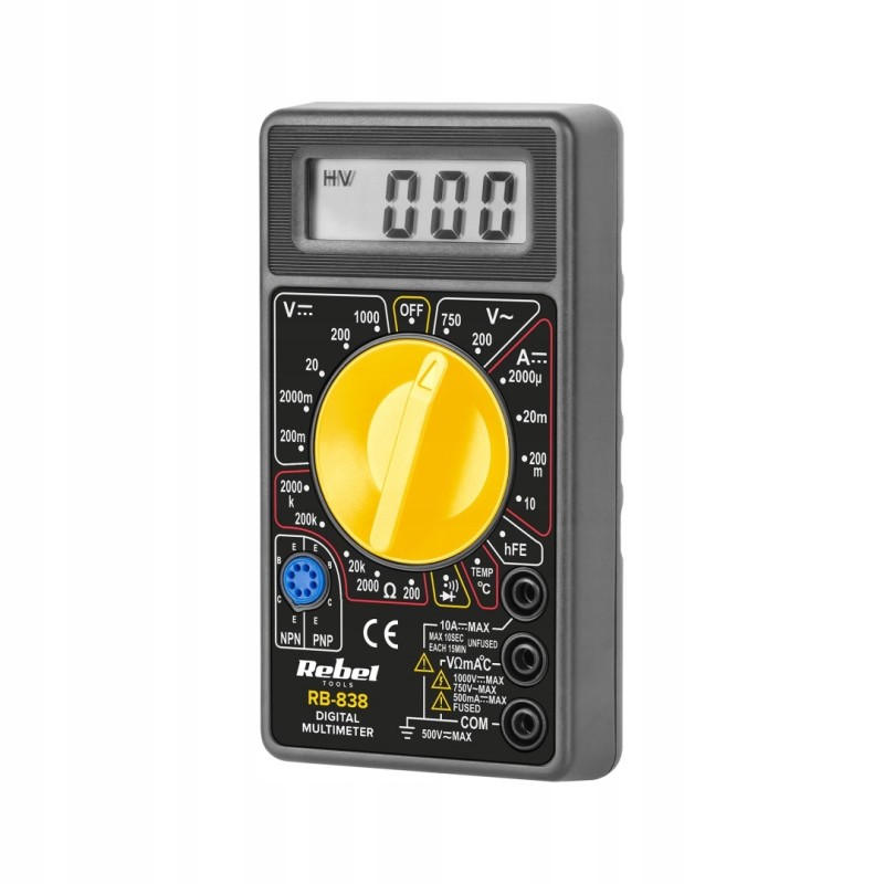 Mie rb 838 rebel rb 838 universal meter