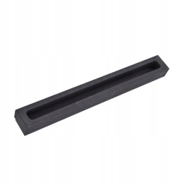 Graphite mold in the shape of a strip, crucible ingot