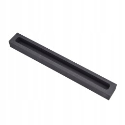 Graphite mold in the shape of a strip, crucible ingot
