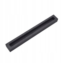Graphite mold in the shape of a strip, crucible ingot