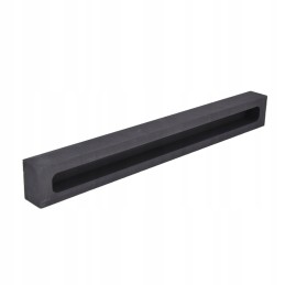 Graphite mold in the shape of a strip, crucible ingot
