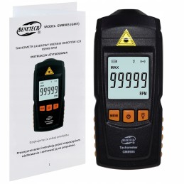 Benetech GM8905 tachometer optical method