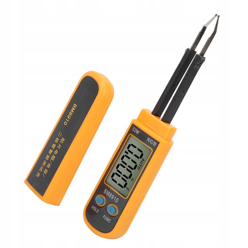 Hand-held resistance capacity tester
