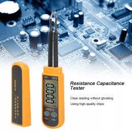 Hand-held resistance capacity tester