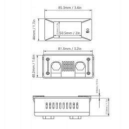 Meter of electrical parameters wattmeter dc