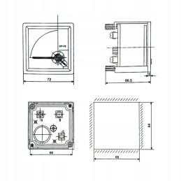 Ammeter panel meter 100a ac transformer