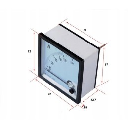 Ammeter panel meter 100a ac transformer