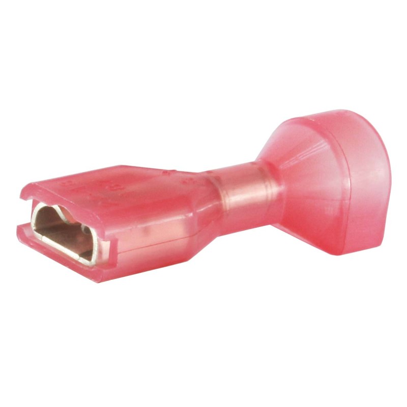 1 Bag of 100 - RS PRO Pink Insulated Female Spade Connector, Receptacle, 0.8 x 4.75mm Tab Size