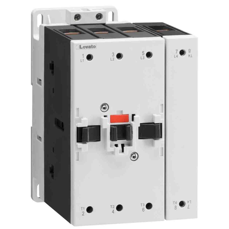 1 pcs - Lovato Contactor, 230 V ac Coil, 4-Pole, 140 A, 55 kW, 4NO