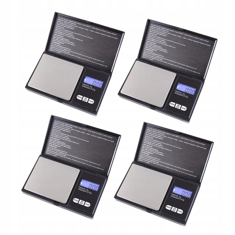 4pcs portable mini digital scale 50g x 0.01g
