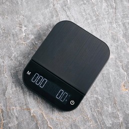 Electronic pocket scale for brewing coffee