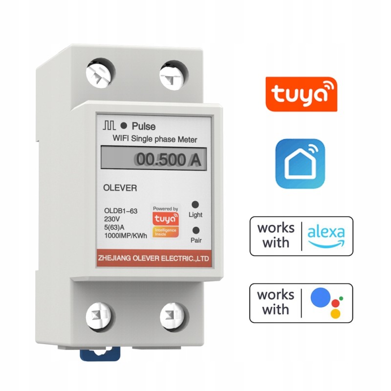 Tuya wifi smart energy meter meter