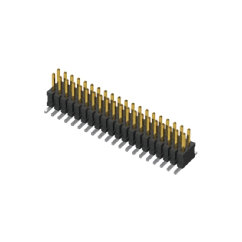 1 pcs - Samtec FTSH Series Straight Pin Header, 8 Contact(s), 1.27mm Pitch, 2 Row(s), Unshrouded