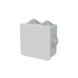 1 pcs - ABB Grey Thermoplastic Junction Box, IP44, 80 x 80 x 40mm