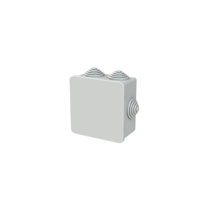 1 pcs - ABB Grey Thermoplastic Junction Box, IP44, 80 x 80 x 40mm