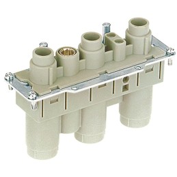 1 pcs - HARTING Heavy Duty Power Connector Insert, 200A, Female, HAN K, High Current Connectors Series, 3 Contacts