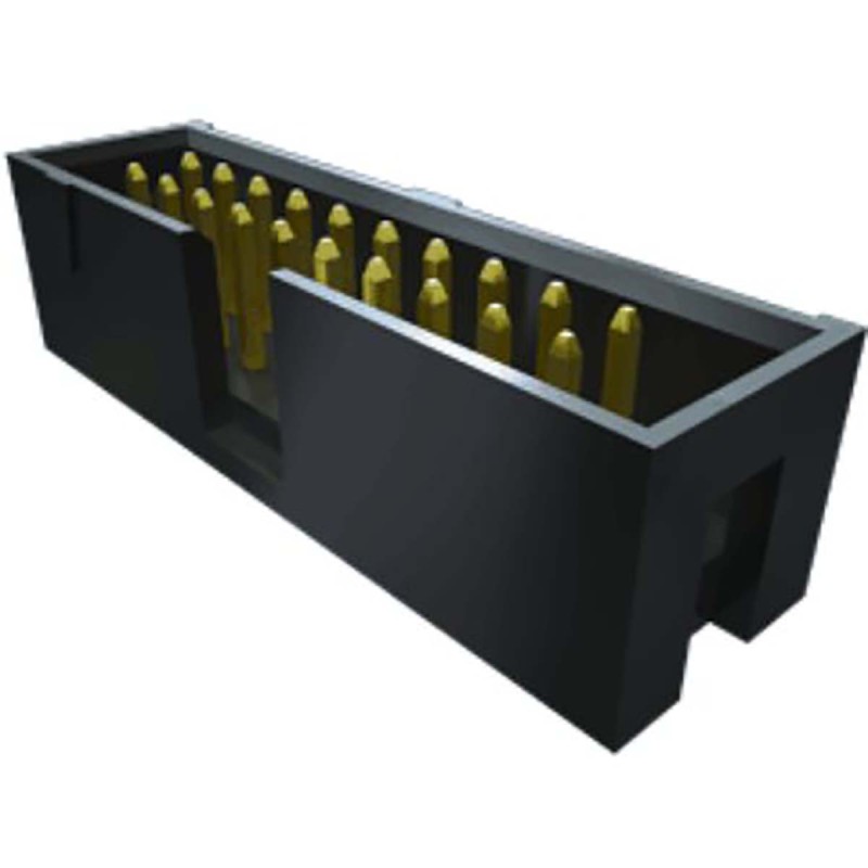 1 pcs - Samtec TST Series Straight Through Hole PCB Header, 20 Contact(s), 2.54mm Pitch, 2 Row(s), Shrouded