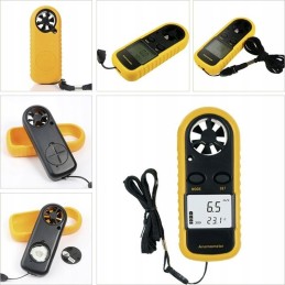 Anemometer wind speed and temperature meter