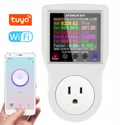 Tuya wifi smart power socket monitor