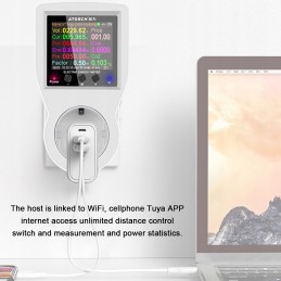 Tuya wifi smart power socket monitor