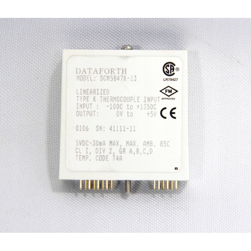 Type K insulated thermocouple measurement amplifier