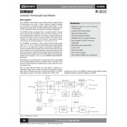 Type K insulated thermocouple measurement amplifier
