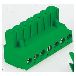 100 pcs - TE Connectivity 5.08mm Pitch 10 Way Pluggable Terminal Block, Plug, Cable Mount, Screw Termination