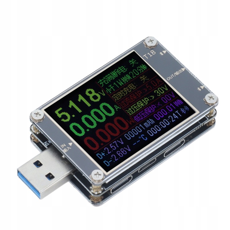 USB power meter, voltage current monitor, voltmeter, ammeter, tester, 4m