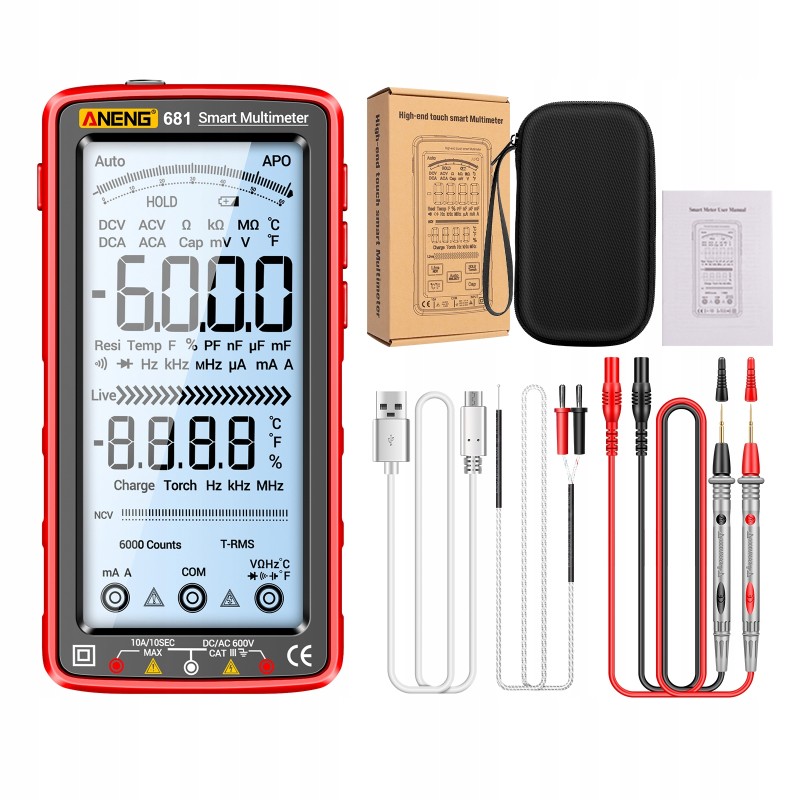 Aneng 681 6000 counts digital multimeter