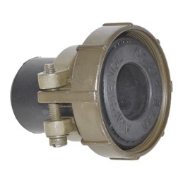 1 pcs - Amphenol Industrial, 97Size 16, 16S Straight Cable Clamp, For Use With Jacketed Cable, Wires Protected by Tubing