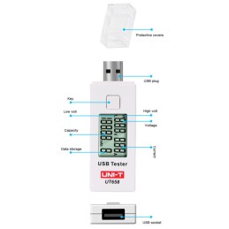 Uni t ut658 usb socket tester