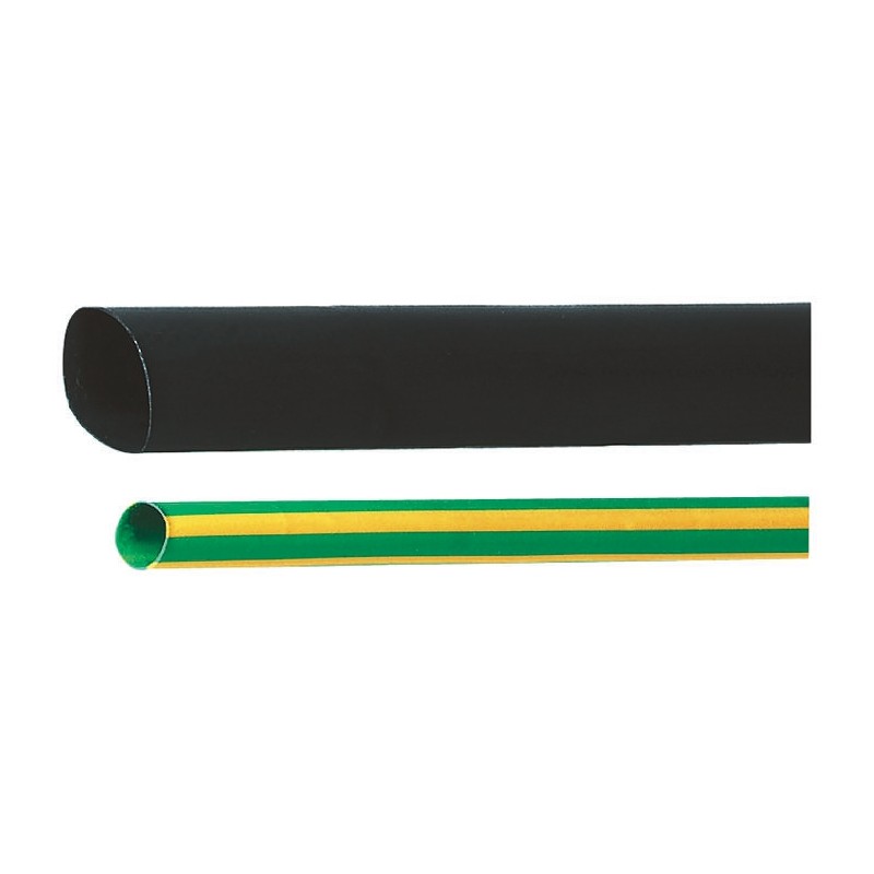1 pcs - HellermannTyton Heat Shrink Tubing, Black 24mm Sleeve Dia. x 1m Length 3:1 Ratio, TREDUX Series