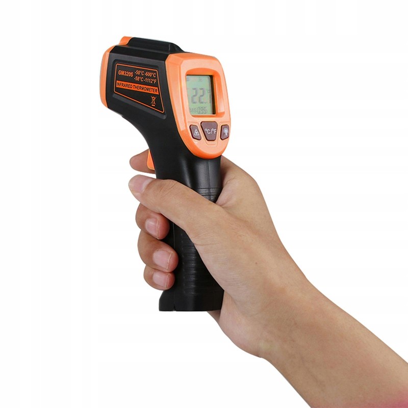 Hand-held infrared thermometer
