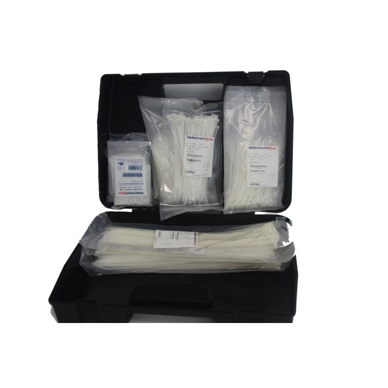 1 pcs - HellermannTyton Cable Tie, 100mm x 2.5, 3.5, 4.6 mm, Natural Nylon