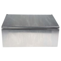 1 pcs - RS PRO 304 Stainless Steel Terminal Box, IP66, 300 mm x 200 mm x 120mm