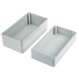 1 pcs - RS PRO Grey ABS General Purpose Enclosure, IP54, Grey Lid, 150 x 80 x 76mm