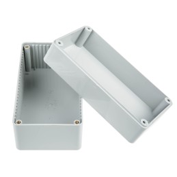 1 pcs - RS PRO Grey ABS General Purpose Enclosure, IP54, Grey Lid, 150 x 80 x 76mm