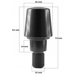 Aluminum handlebar and shifter weight ends