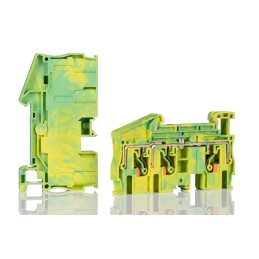 50 pcs - Phoenix Contact PT 6 Series Green, Yellow Component Terminal Block, 10mm², Push In Termination, ATEX, IECEx