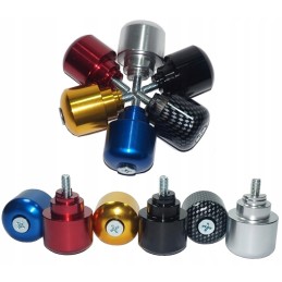 Aluminum silver handlebar ends for Honda VTR