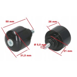 Black handlebar ends honda cb cbf cbr vfr
