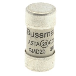 1 pcs - Eaton 20A Ceramic Cartridge Fuse, 13 x 29mm
