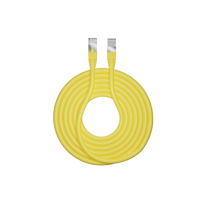 1 pcs - CAE Cat6 RJ45 to RJ45 Ethernet Cable, F/UTP, Yellow, 3m, Fire Resistant