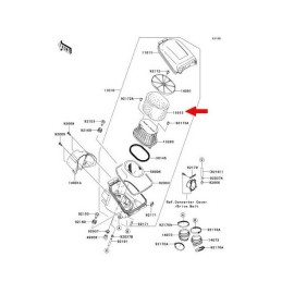 Kawasaki kvf750 brute force kvf650 air filter