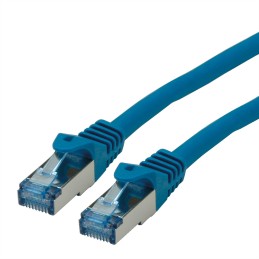 1 pcs - Roline Cat6a Straight Male RJ45 to Straight Male RJ45 Ethernet Cable, S/FTP, Blue LSZH Sheath, 1.5m