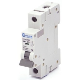 1 pcs - Europa EUB1 EUB MCB, 1P, 40A Curve B, 230V AC