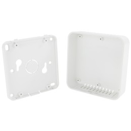1 pcs - CAMDENBOSS CBR Series White Vented Room Sensor Enclosure, 86 x 86 x 25.5mm