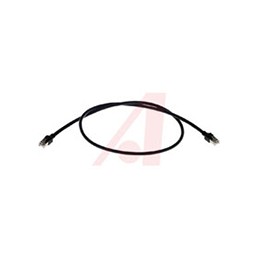 1 pcs - HARTING Cat5e Male RJ45 to Male RJ45 Ethernet Cable, SF/UTP, Black PUR Sheath, 0.5m