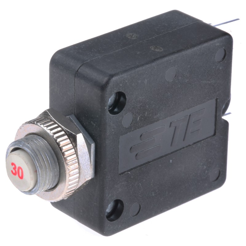 1 pcs - TE Connectivity Thermal Circuit Breaker - W58 Single Pole 50 V dc, 250V ac Voltage Rating, 30A Current Rating